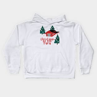 A Farm Christmas Kids Hoodie